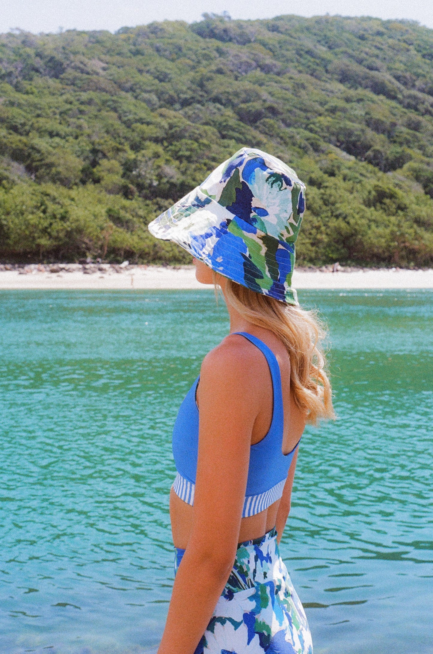 Linen Bucket Hat - Monet