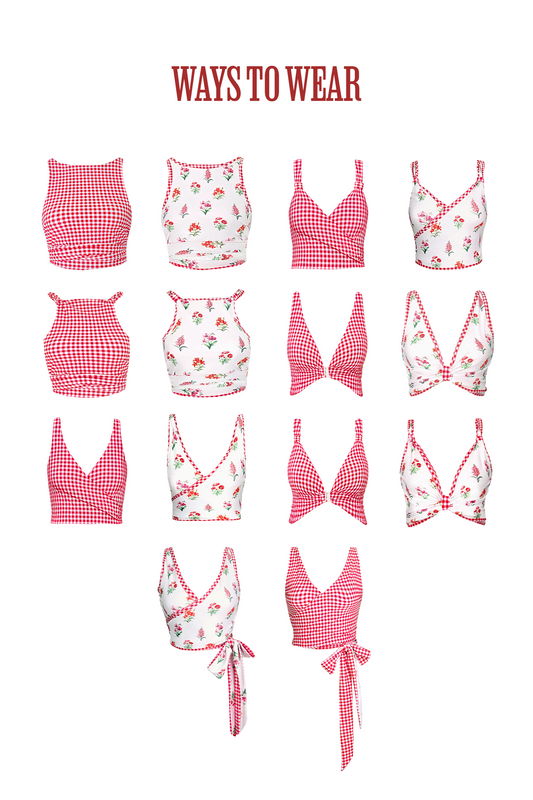 Betty One-Piece Wrap Top