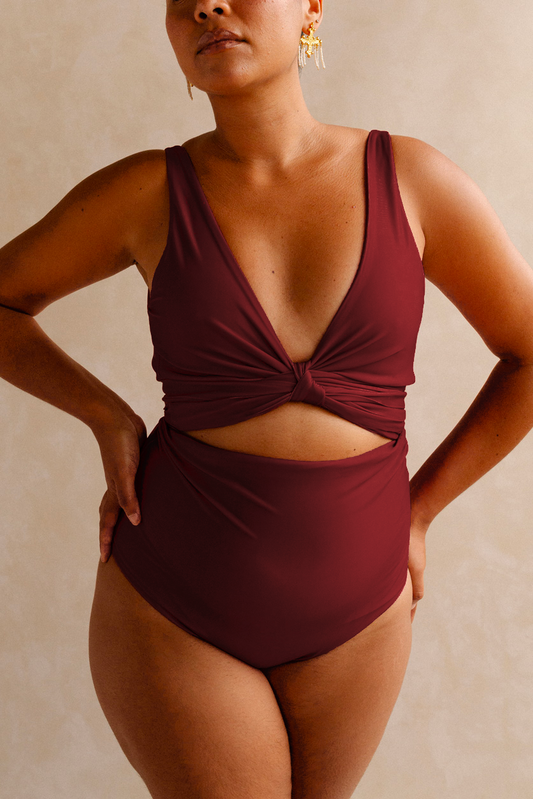Cherry Monroe Reversible Bikini Wrap Top - Second/Sample