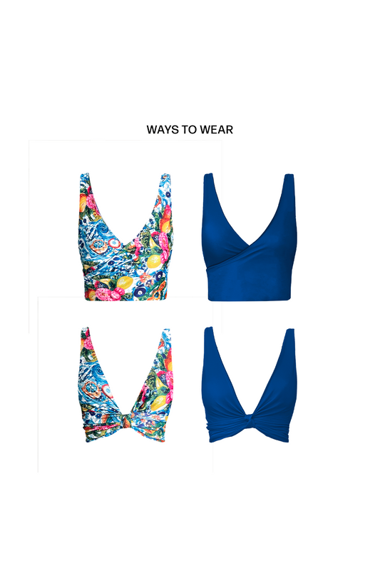Sicilia Reversible Bikini Wrap Top