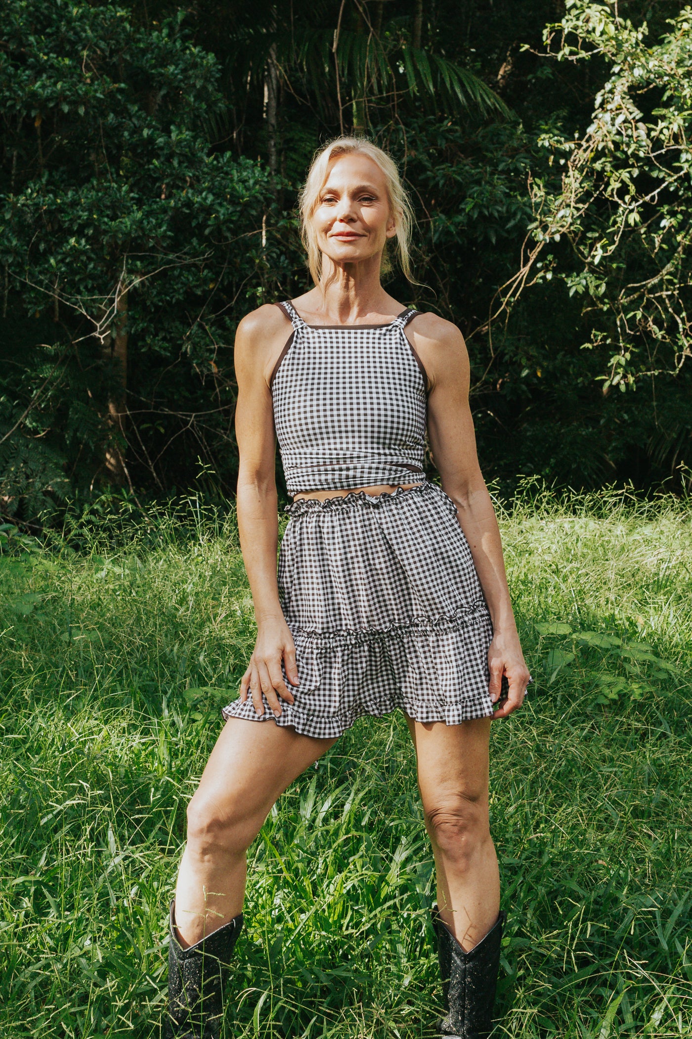 Sylvie One-Piece Wrap Top