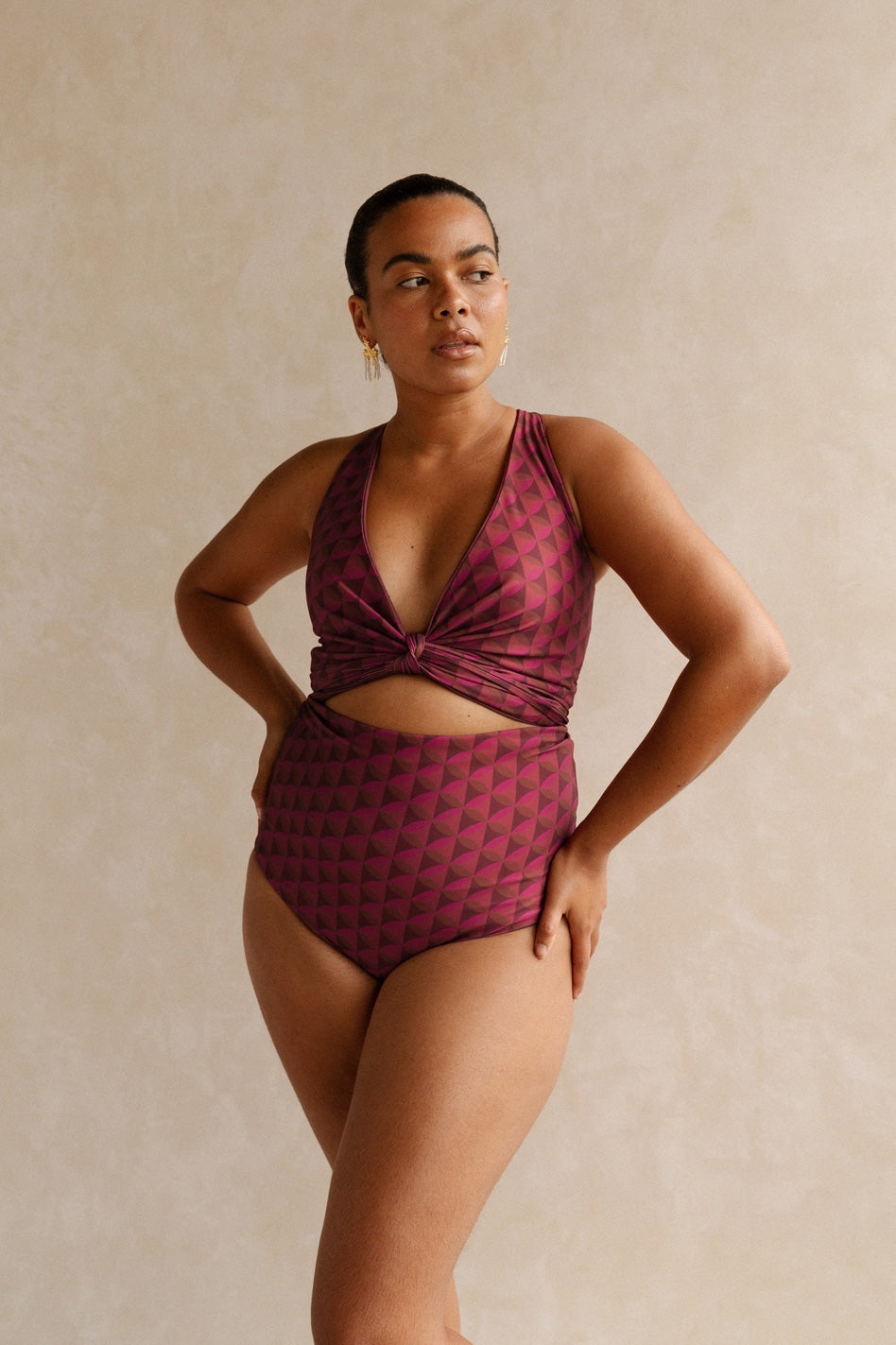 Burgundy swimsuit outlet