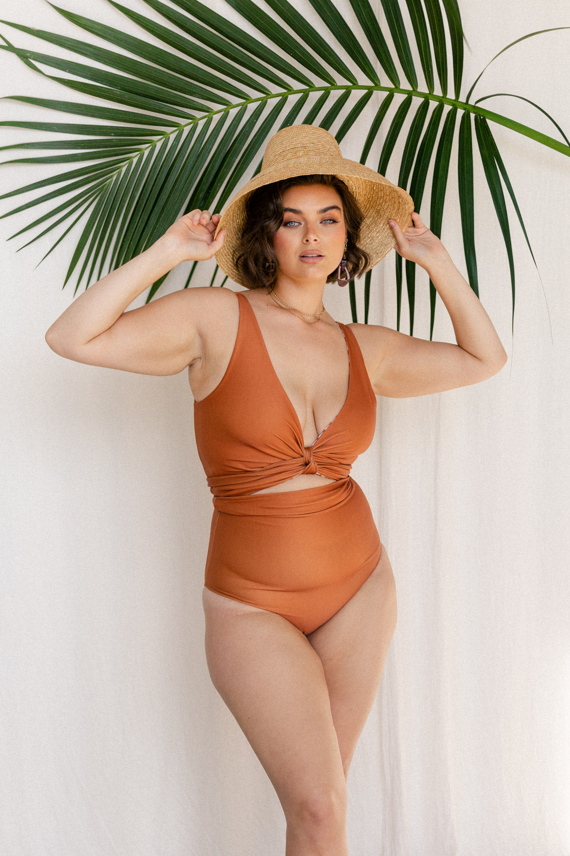 Marrakesh Reversible Bikini Wrap Top Rust Women s Bikini Plus Size Swimwear Baiia Swimwear