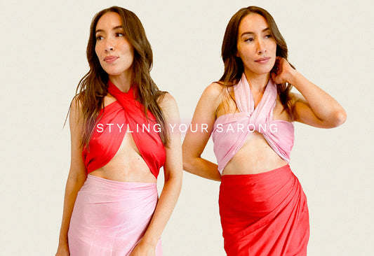 Ways to style your sarong as a dress or top