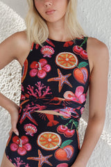 Cha Cha One-Piece Wrap Top