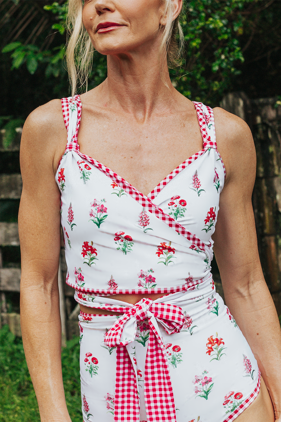 Betty One-Piece Wrap Top