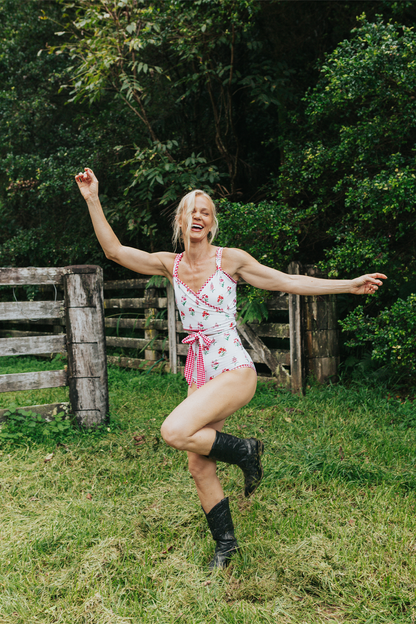 Betty One-Piece Wrap Top (PRE ORDER)