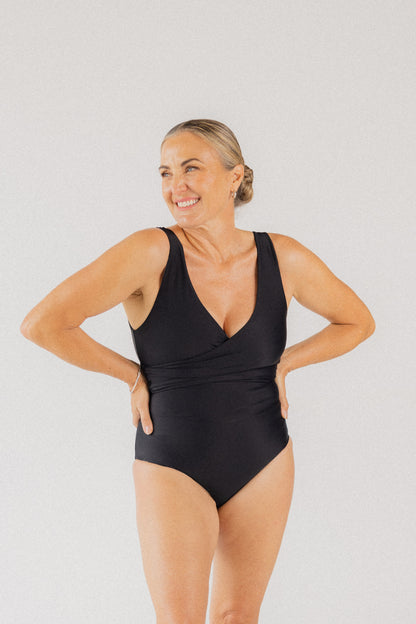 Black & White Reversible Wrapsuit