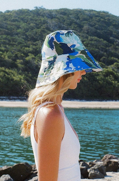 Linen Bucket Hat - Monet