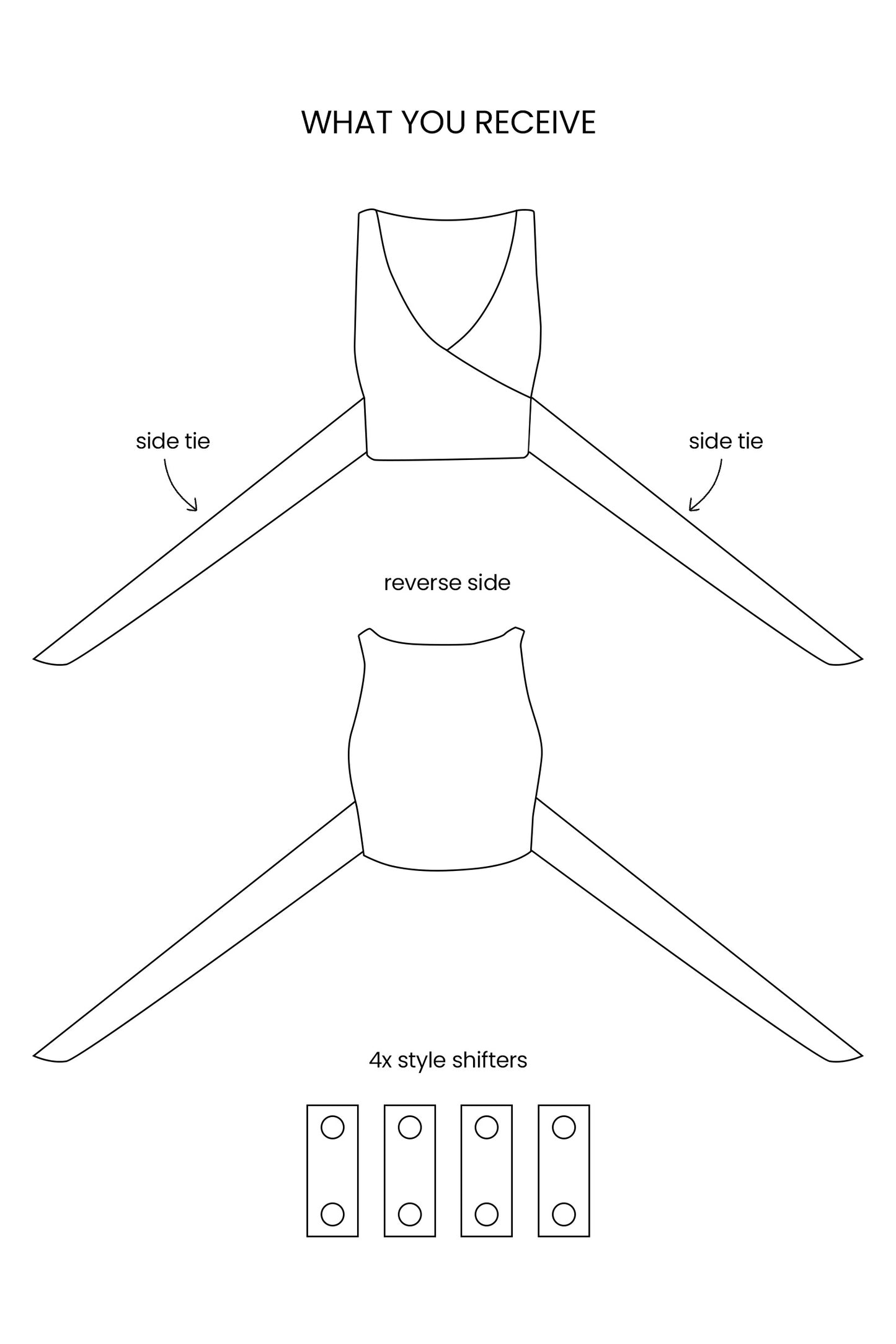 Deux One-Piece Wrap Top