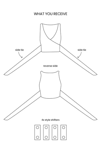 Cha Cha One-Piece Wrap Top