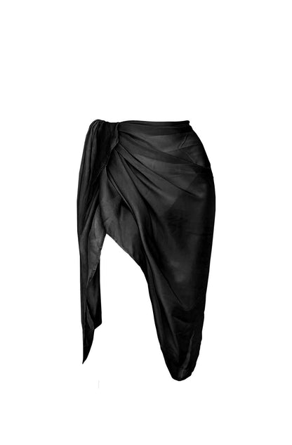 Product image of a black sarong.