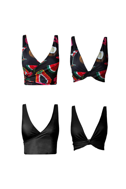 Cha Cha Reversible Bikini Wrap Top