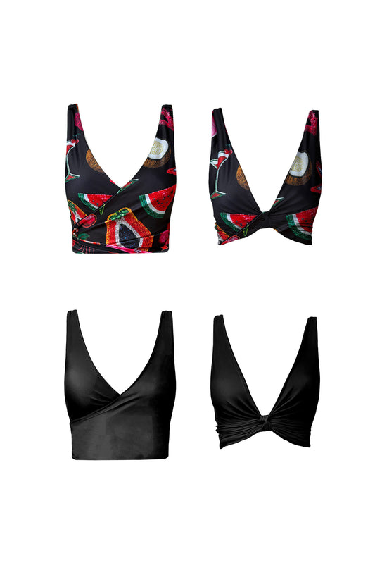 Cha Cha Reversible Bikini Wrap Top