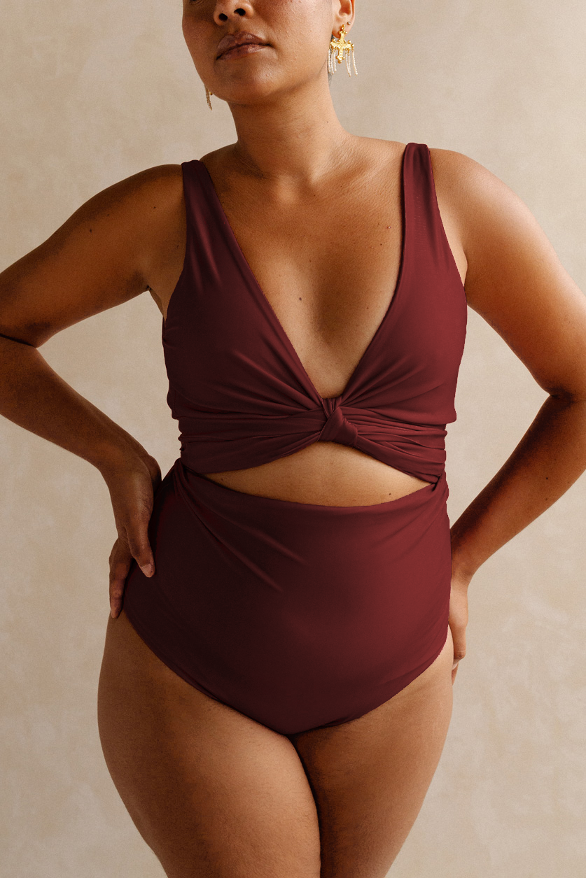 Cherry Monroe Reversible Bikini Wrap Top - Second/Sample