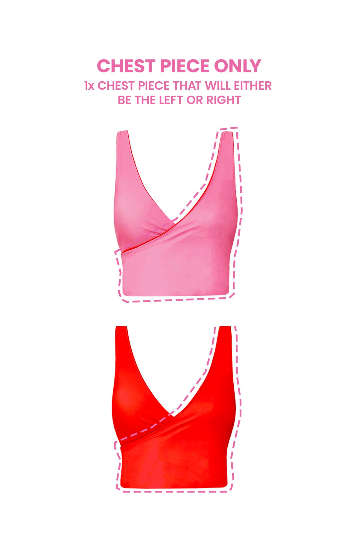 Cosmopolitan Reversible Bikini Wrap Top (Chest Piece) - Second/Sample