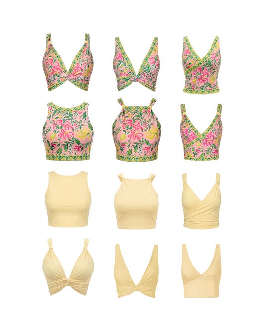 Limoncello One-Piece Wrap Top