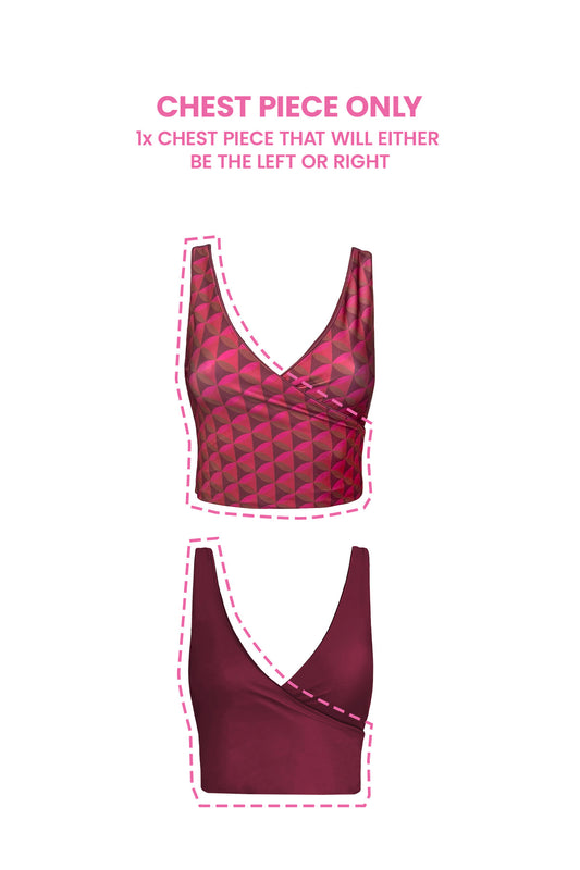 Monroe Reversible Bikini Wrap Top (Chest Piece) - Second/Sample