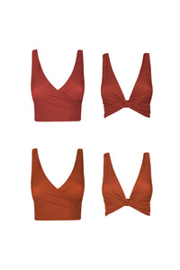 Negroni Reversible Bikini Wrap Top