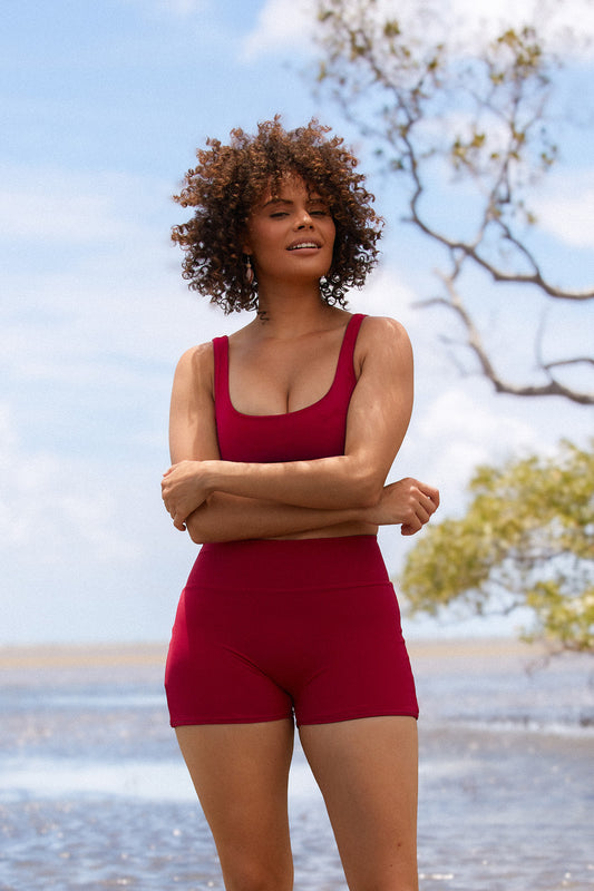 Desert Rose Andi Reversible Swim Top