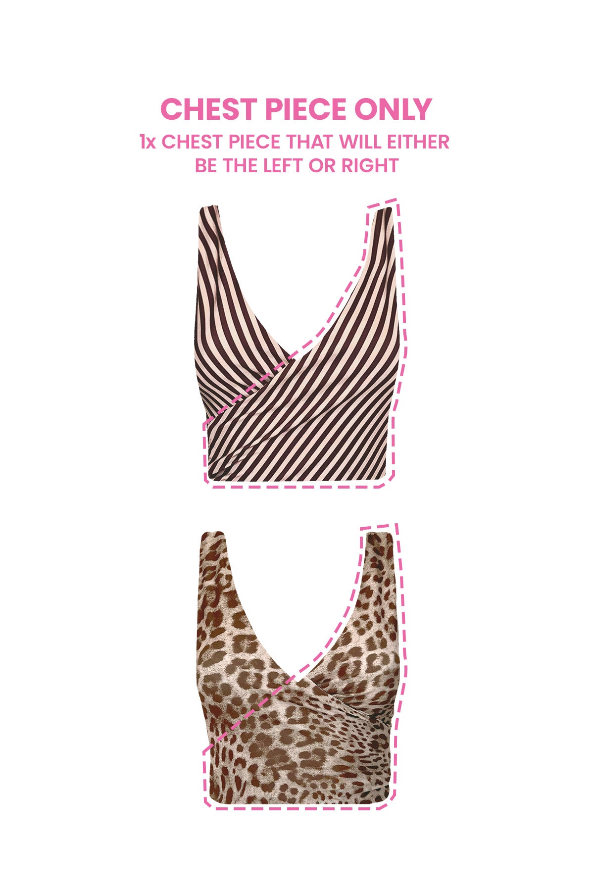 Samba Reversible Bikini Wrap Top (Chest Piece) - Second/Sample