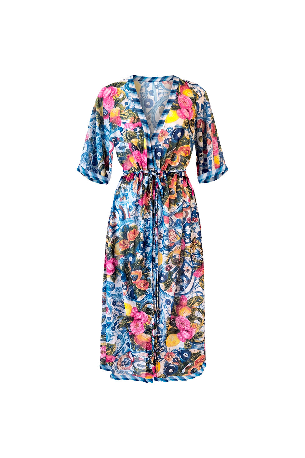Mesh Cecile Kaftan Dress - Sicilia