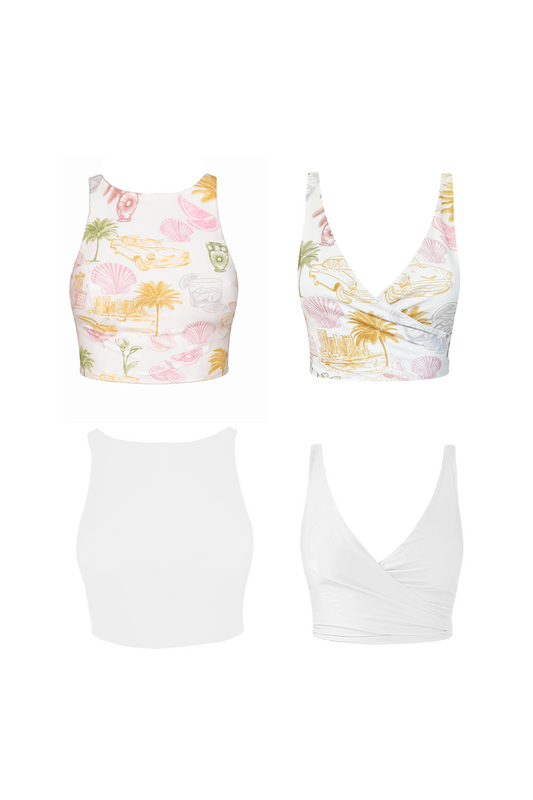 Havana One-Piece Wrap Top - Sample