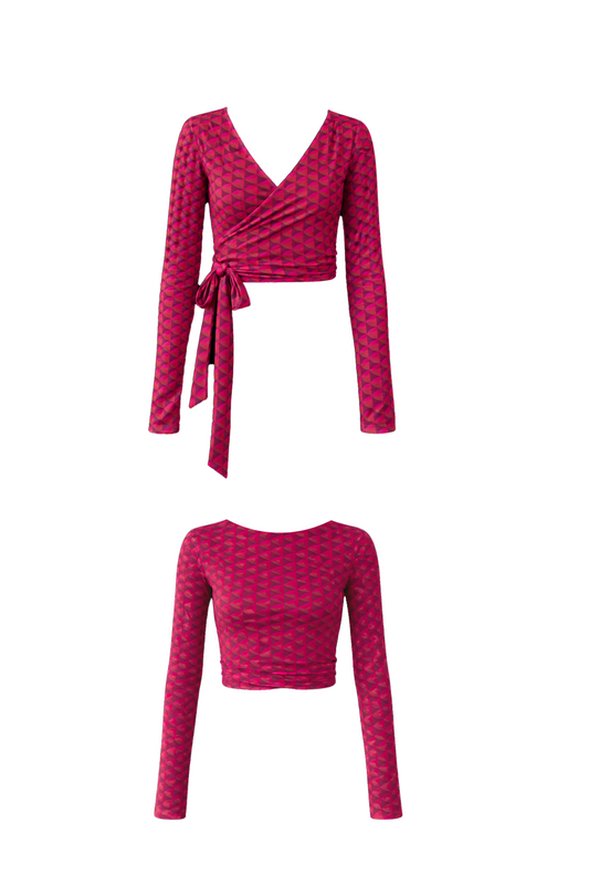 Monroe Long Sleeve Swim Wrap Top - Sample