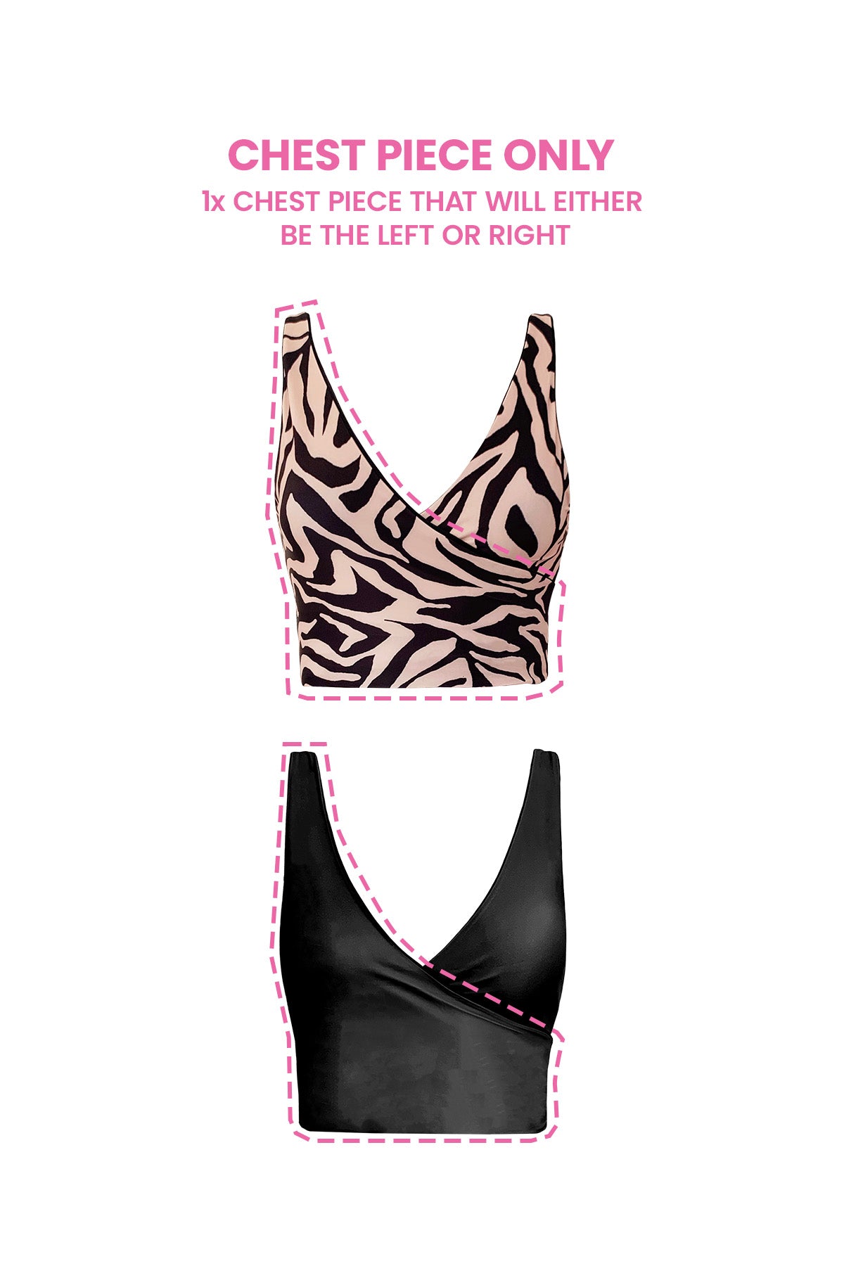 Tulum Reversible Bikini Wrap Top (Chest Piece) - Second/Sample