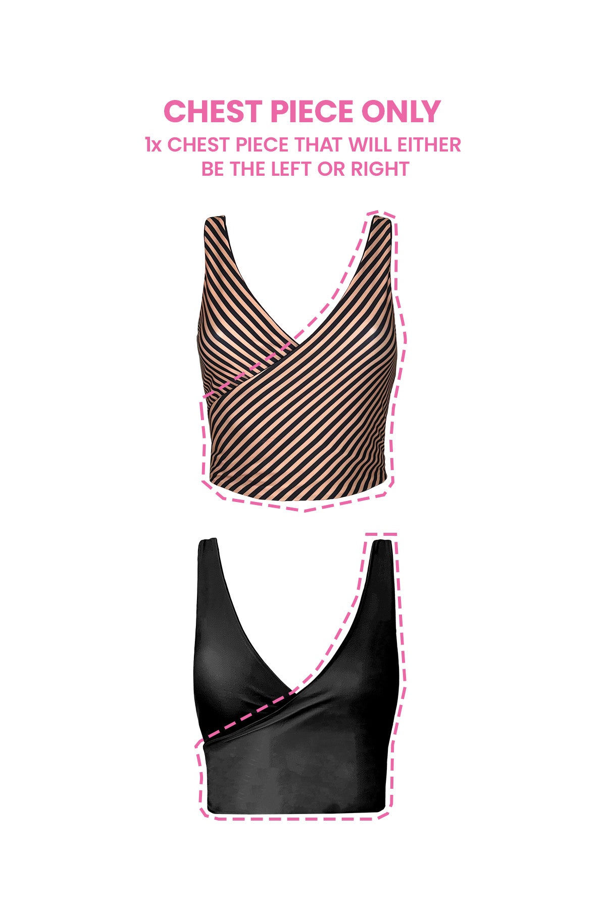 Valencia Reversible Bikini Wrap Top (Chest Piece) - Second/Sample