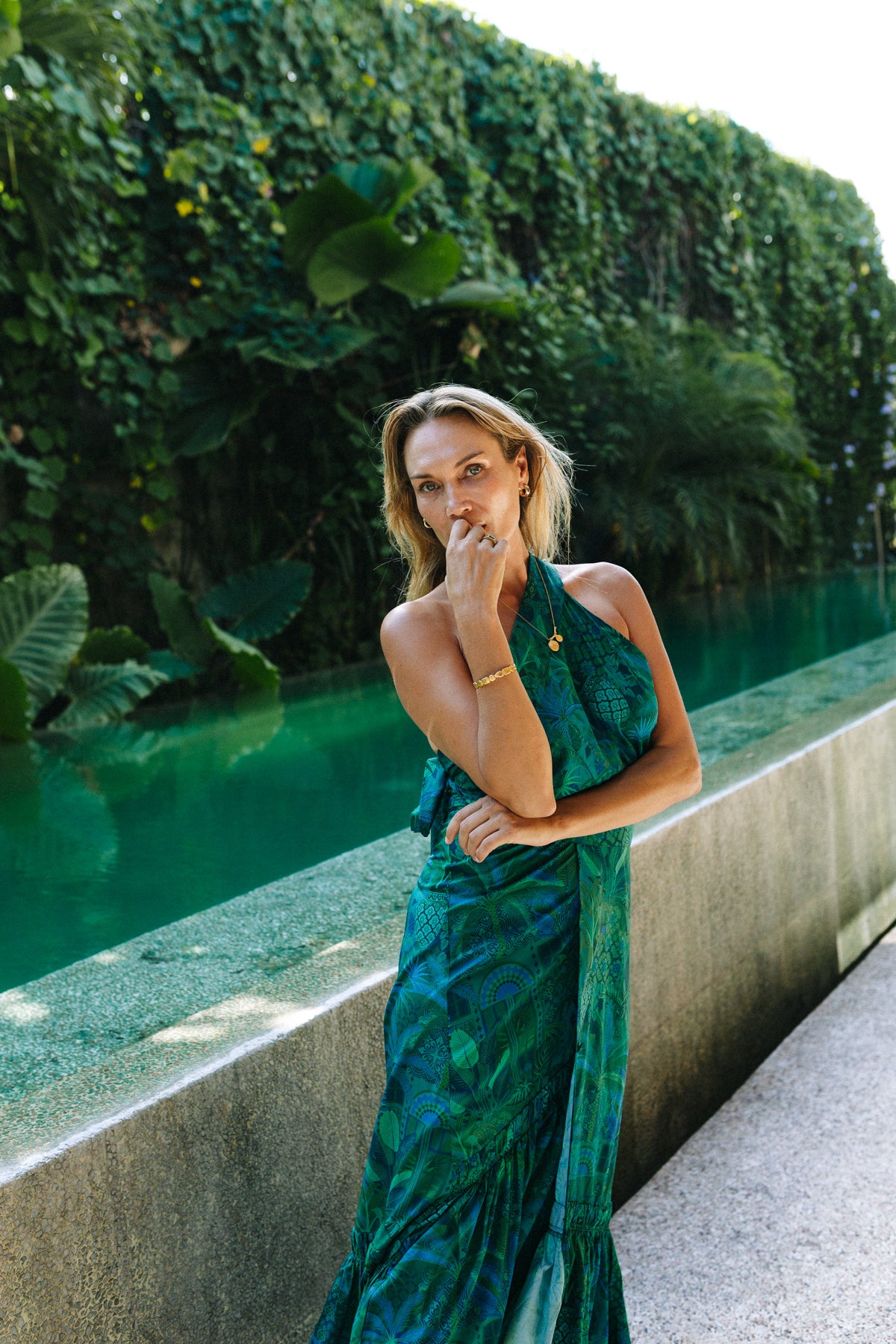 Dahlia Multiway Skirt | Brasilia Green | Wrap Midi Skirt – Baiia