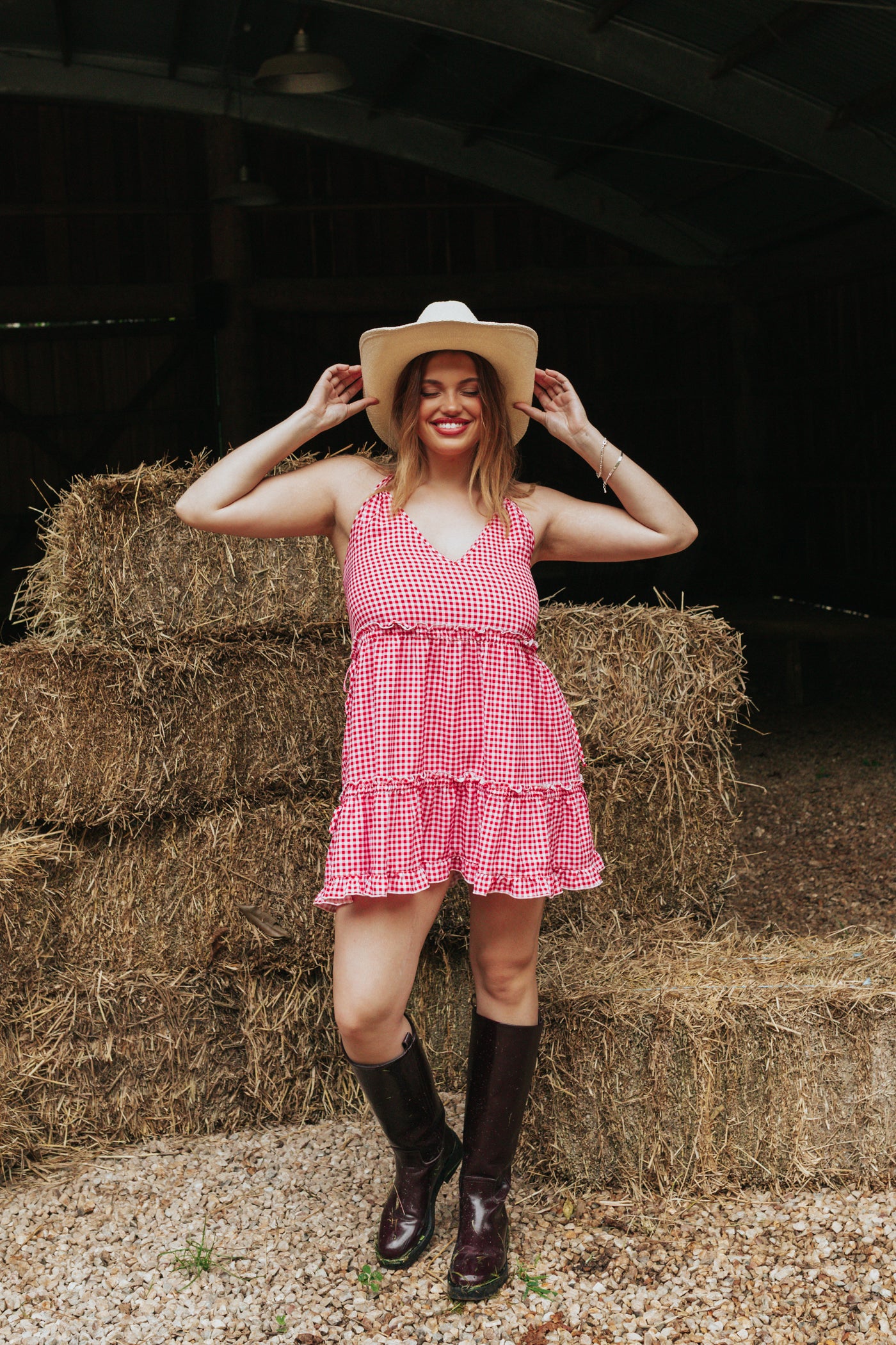 Viv Dress - Betty Red Gingham (PRE ORDER)
