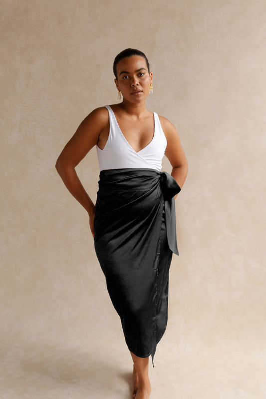 Isla Wrap Skirt - Black
