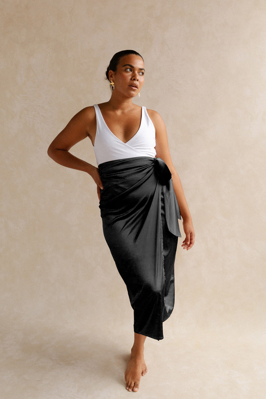 Aggregate more than 150 long rapron skirt