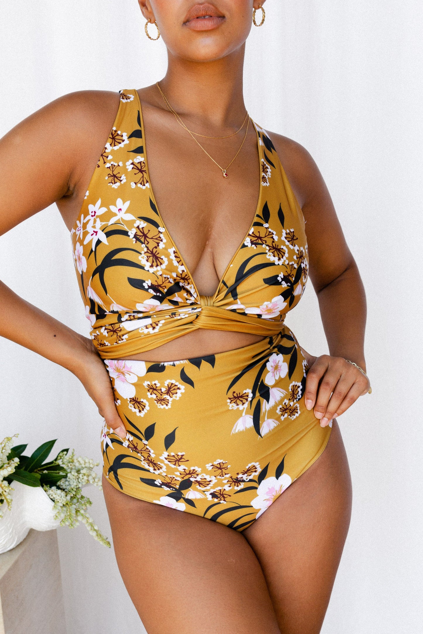 Mimosa Reversible Bikini Wrap Top (Chest Piece) - Second/Sample