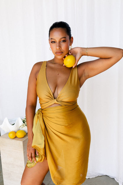 Mimosa Reversible Bikini Wrap Top (Chest Piece) - Second/Sample