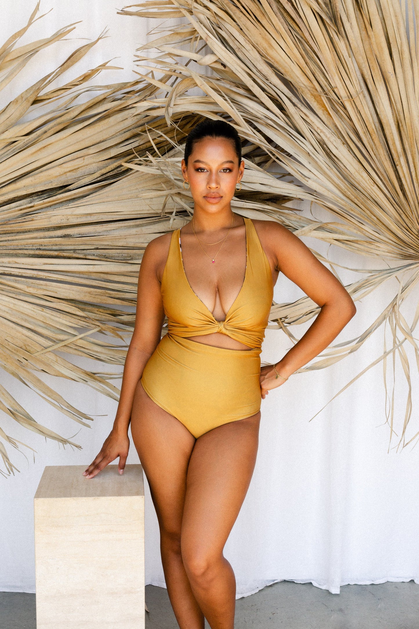 Mimosa Reversible Bikini Wrap Top (Chest Piece) - Second/Sample