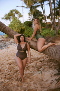 Tea Tree Reversible Bikini Wrap Top