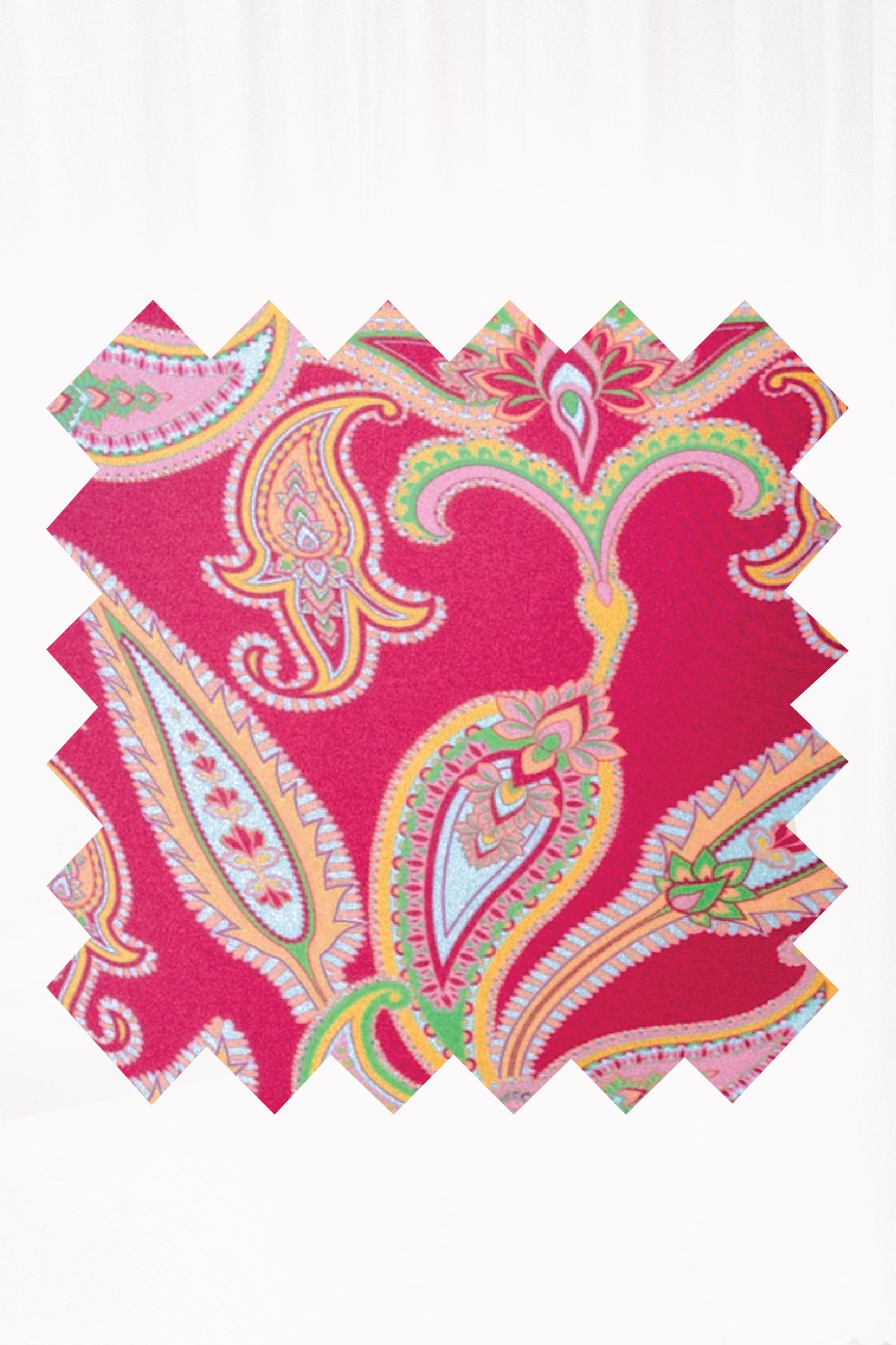 Paisley - Sangria Pink Reversible Bikini Top