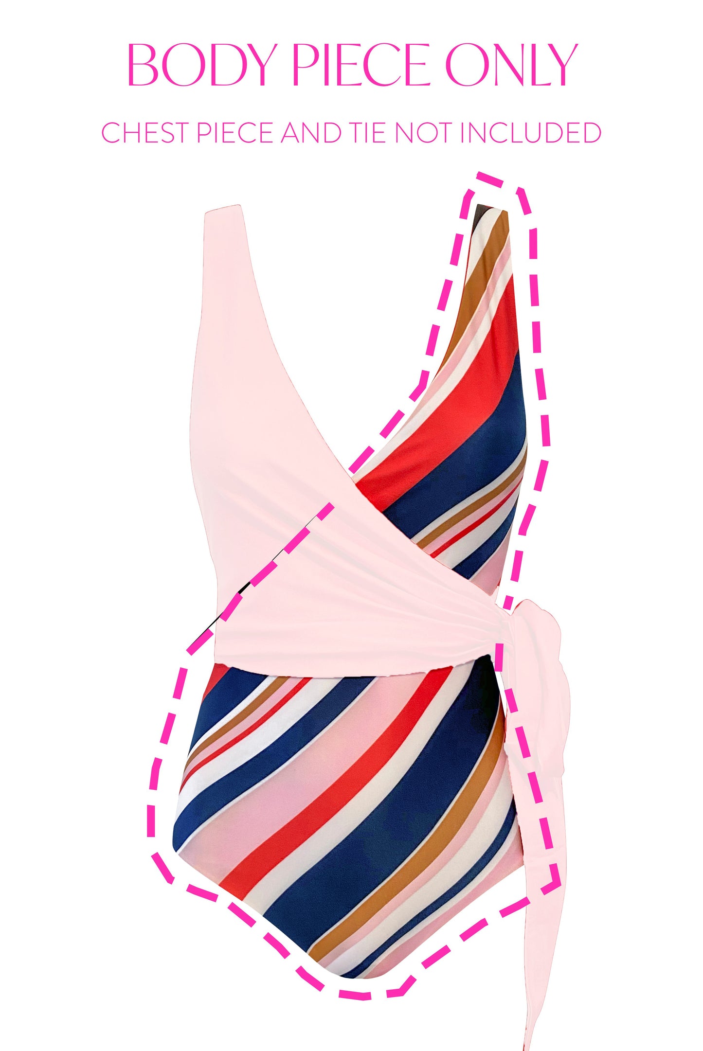 Monaco Navy Stripe Body Piece - Second/Sample